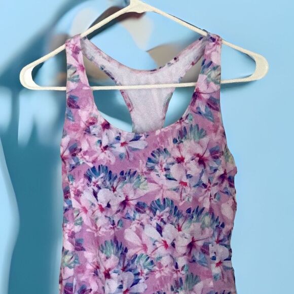 NICOLE MILLER STUDIO NWT ONE PIECE BATHING SUIT SWIM RACER BACK CABANA HIBISCUS - Picture 4 of 7